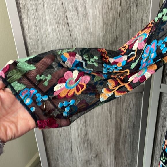 Philosophy boho floral embroidered midi dress women’s PM - Picture 3 of 15